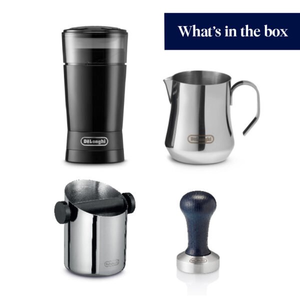 DeLonghi Dedica Pump Coffee Machine Bundle - Silver | ECKG6820.M - Image 10