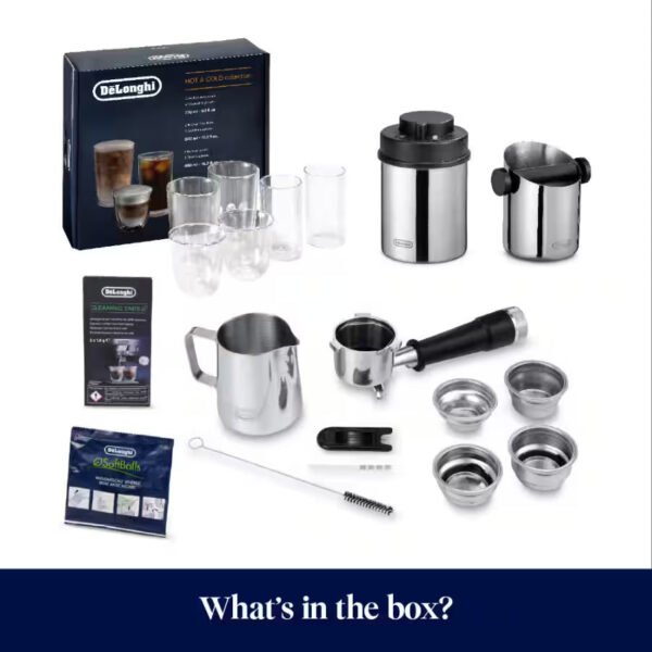 DeLonghi Bean to Cup Coffee Machine With La Specialista Opera Home Cafe Kit - Metal | EC9555.M - Image 10