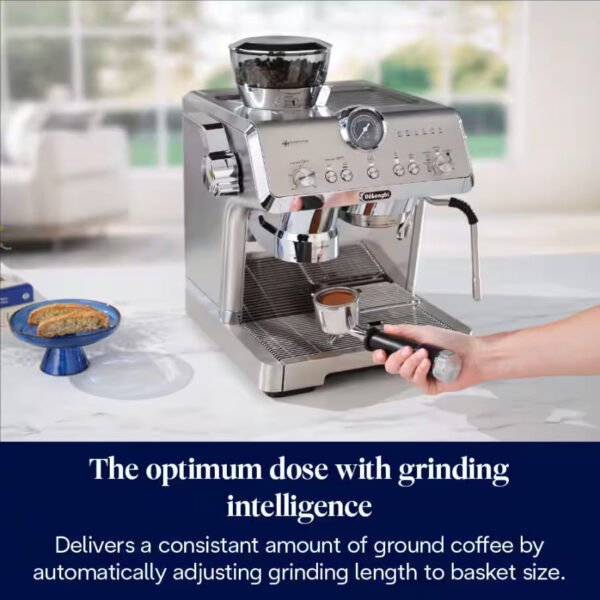 DeLonghi Bean to Cup Coffee Machine With La Specialista Opera Home Cafe Kit - Metal | EC9555.M - Image 11
