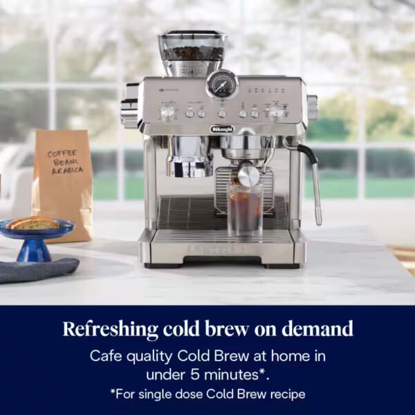 DeLonghi Bean to Cup Coffee Machine With La Specialista Opera Home Cafe Kit - Metal | EC9555.M - Image 3