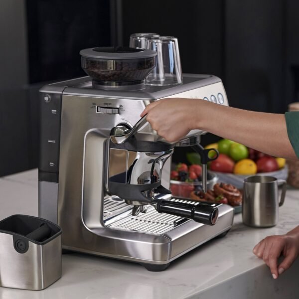 Sage The Barista Express Impress Coffee Machine - Sea Salt | SES876SST4GUK1 - Image 8