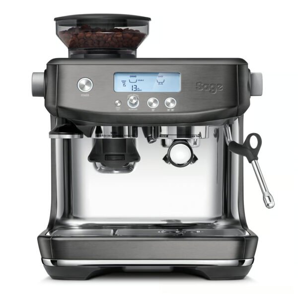 Sage The Barista Pro Espresso Coffee Machine - Black Stainless Steel | SES878BST4GUK1