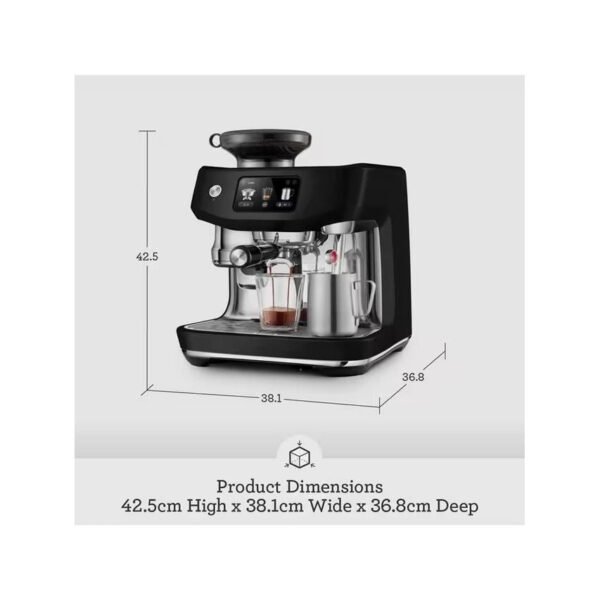 Sage Oracle Jet Automatic Bean to Cup Coffee Machine - Black Truffle | SES985BTR4GUK1 - Image 10