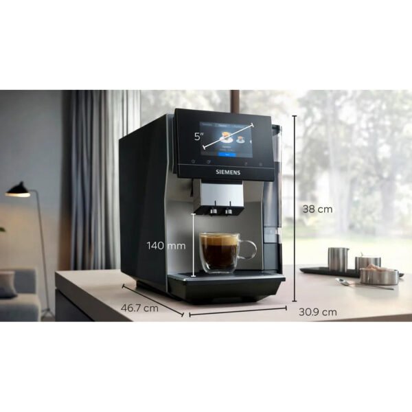 Siemens EQ700 Bean to Cup Coffee Machine - Black & Haze | TP715GB1 - Image 7