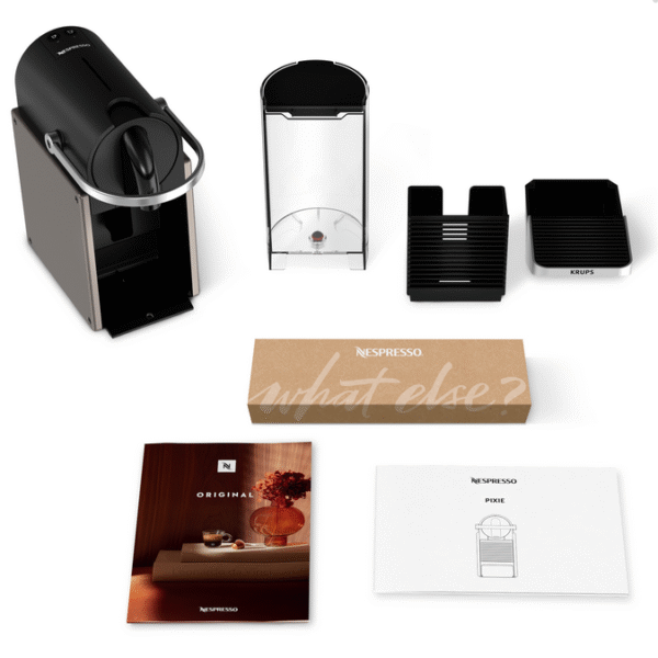 Krups Nespresso Pixie Pod Coffee Machine - Titanium | XN306T40 - Image 3