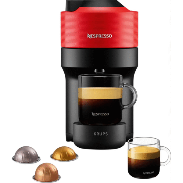 Krups Nespresso Vertuo Pop Pod Coffee Machine - Red | XN920540 - Image 8