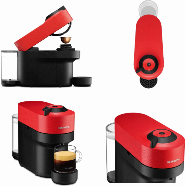 Krups Nespresso Vertuo Pop Pod Coffee Machine - Red | XN920540 - Image 12