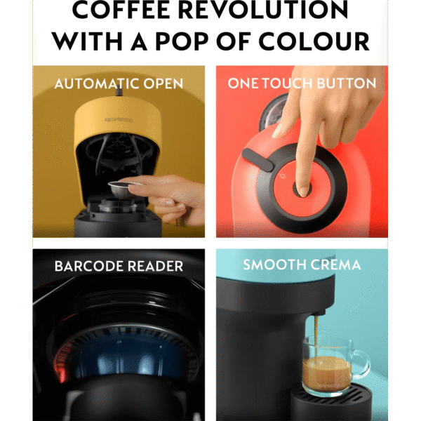 Krups Nespresso Vertuo Pop Pod Coffee Machine - Red | XN920540 - Image 7