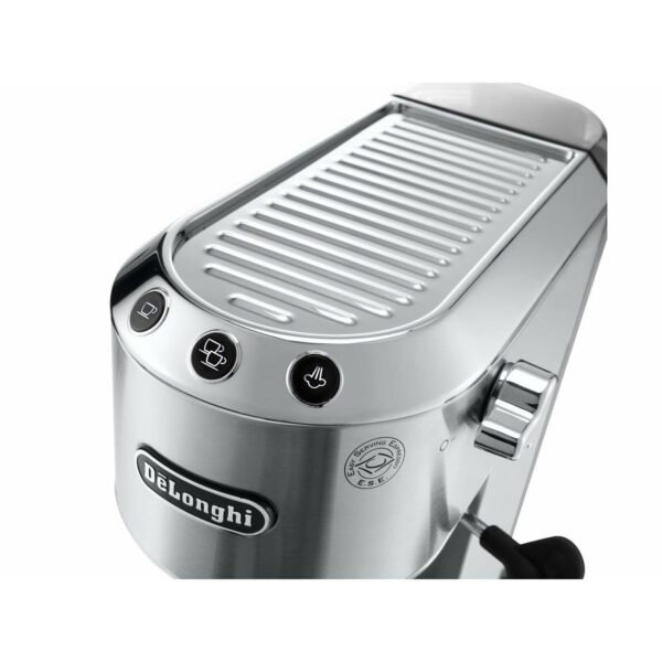 DeLonghi Dedica Pump Coffee Machine Bundle - Silver | ECKG6820.M - Image 3